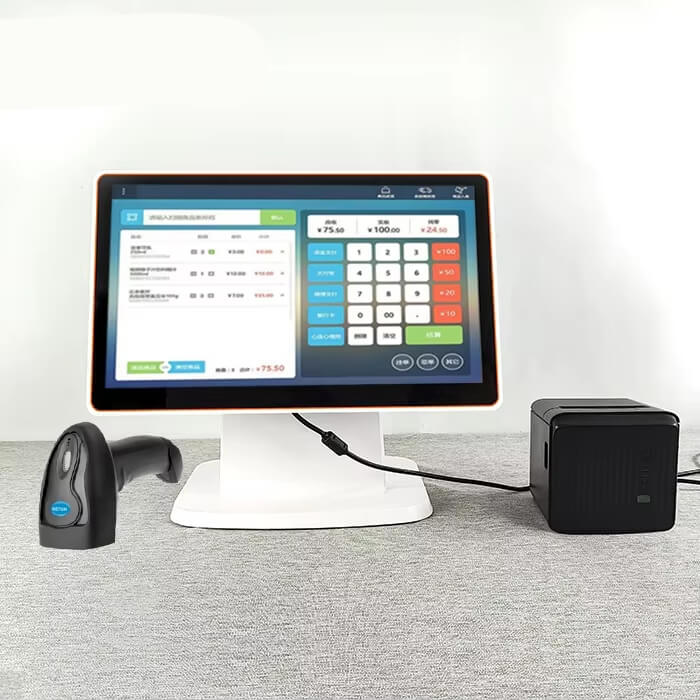 HD21 POS Desktop Machine System Dual Screen Core I4 15.6inch - Mprinterstone