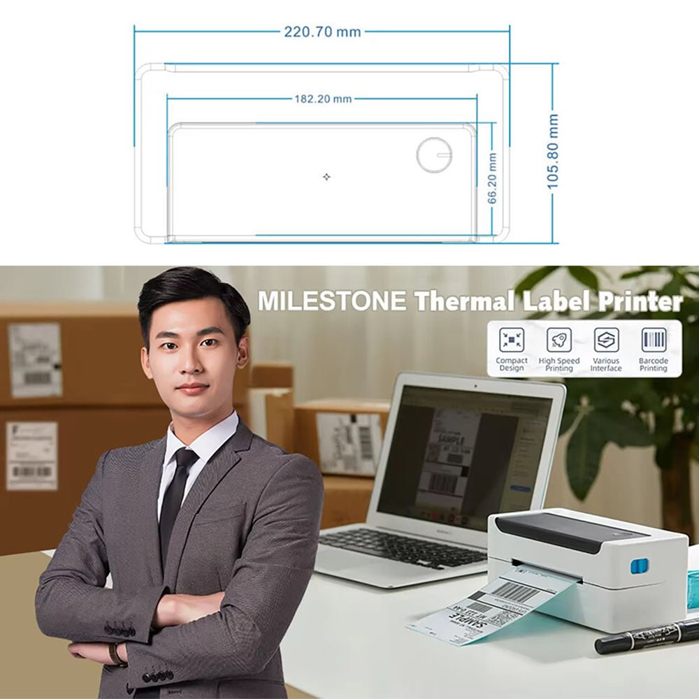 L1081 Thermal Label Printer Bluetooth Waybill - Mprinterstone