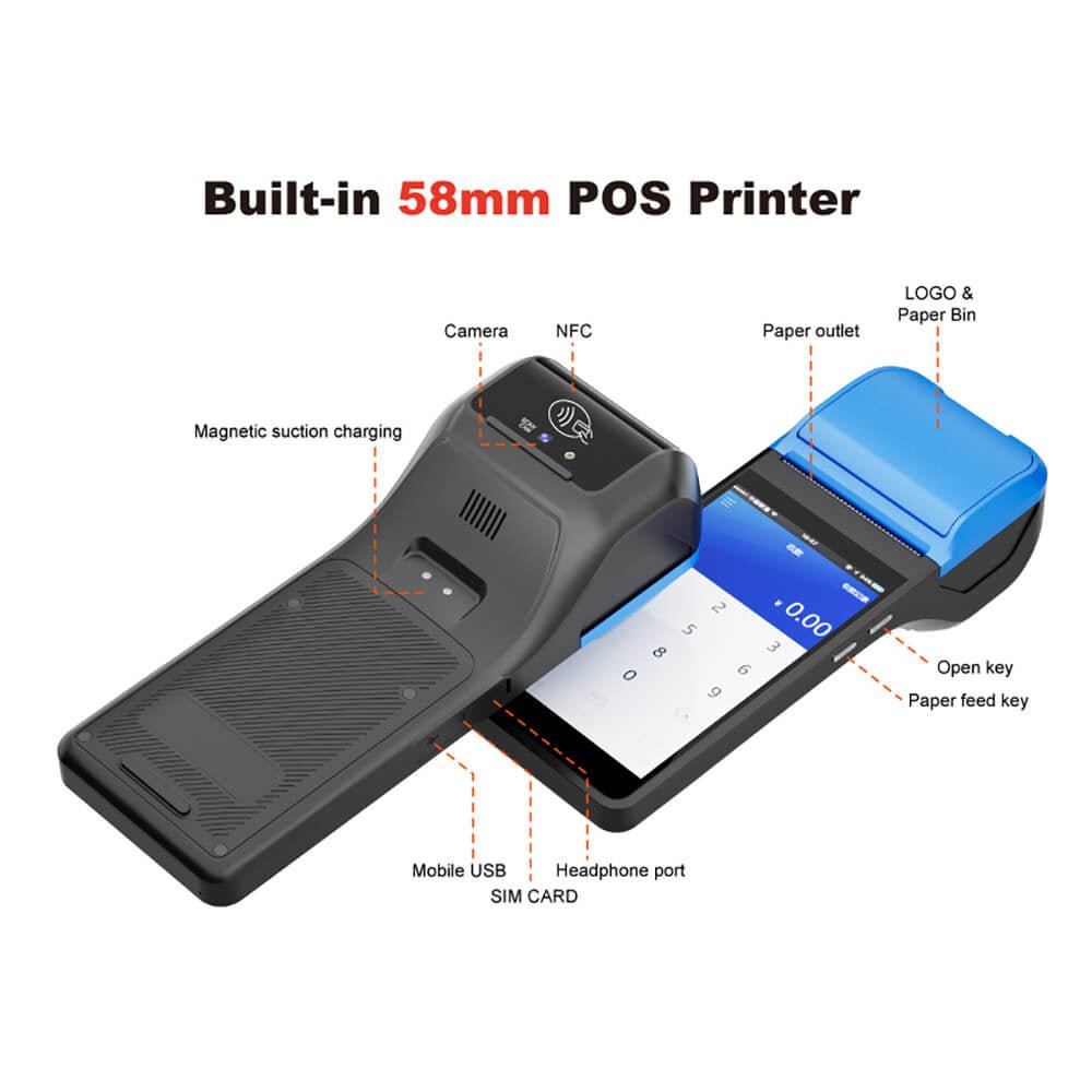 M2 POS Terminal Mobile Handheld Touch Screen - Mprinterstone