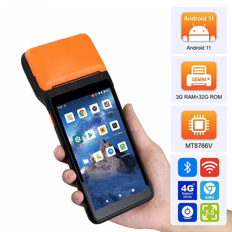 M3 POS Machine Android 11 32GB Handheld Mobile Smart 5 Inch - Mprinterstone