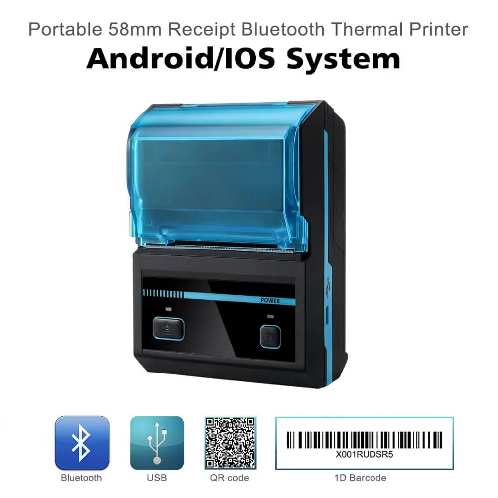P5801 Wholesale Mini Wireless Printer Thermal Mobile Receipt Mobile - Mprinterstone