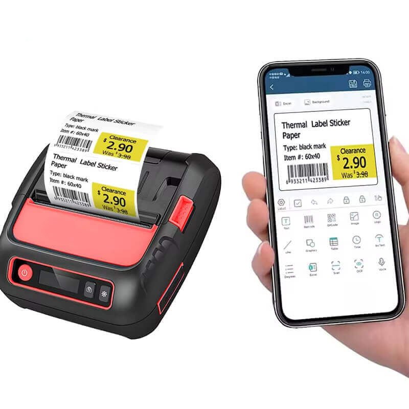 P80F Thermal Printer Wireless 80mm Mobile Potable - Mprinterstone