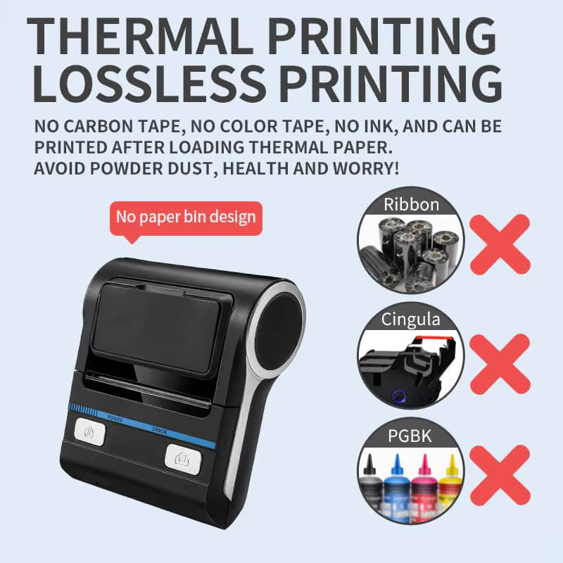 Portable Receipt Printer Handheld Bluetooth P8001 - Mprinterstone