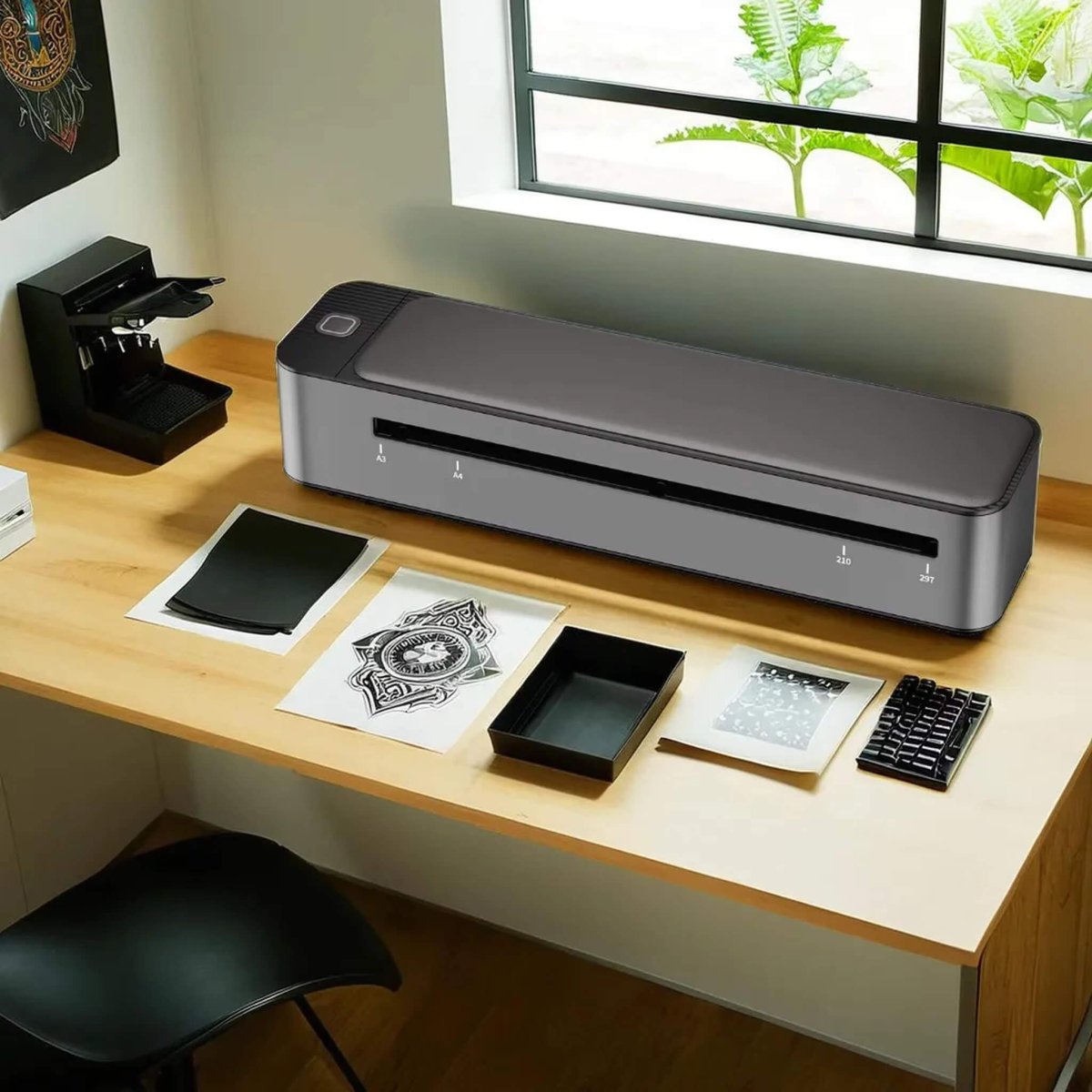 Q3 A3 Size Tattoo Printer Stencil Printer Bluetooth Inkless Machine - Mprinterstone